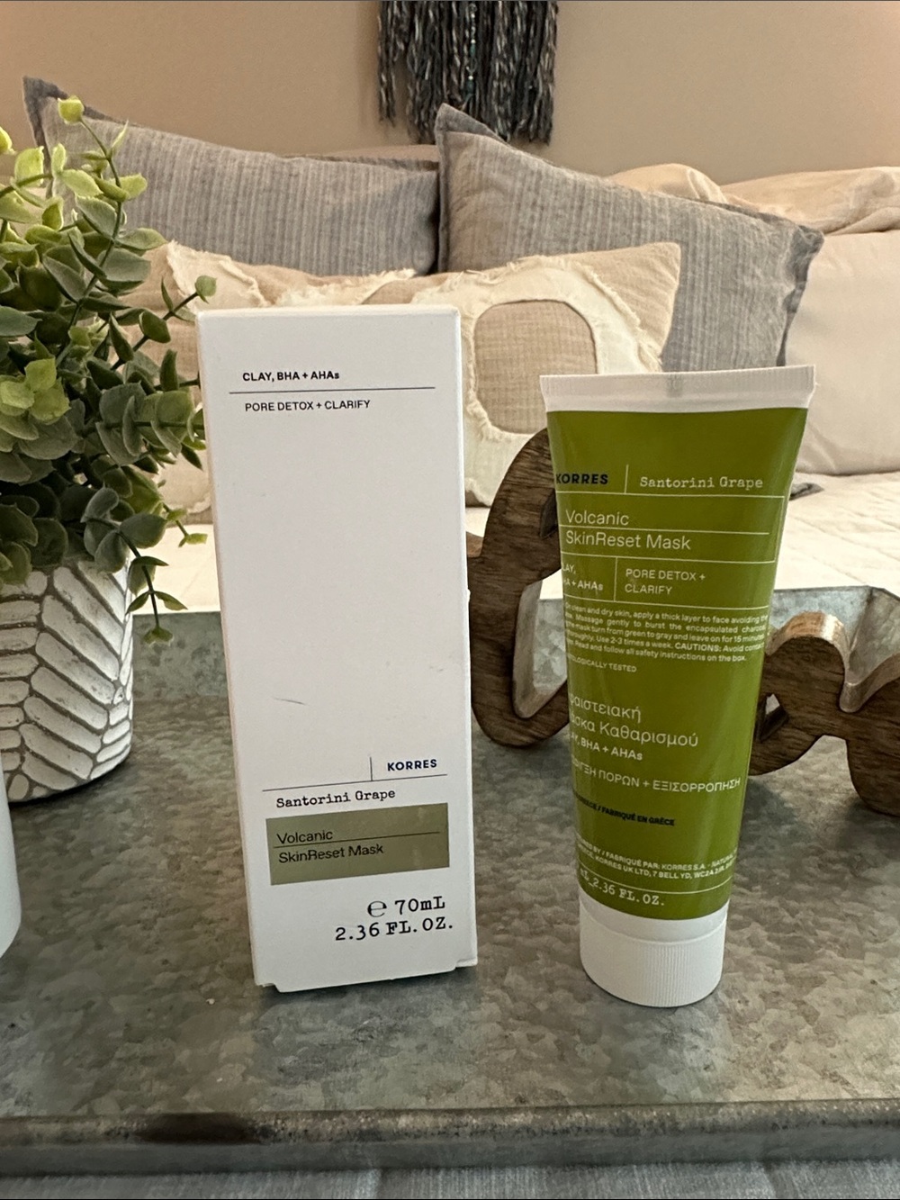 KORRES Santorini Grape Volcanic SkinReset Mask - BNIB